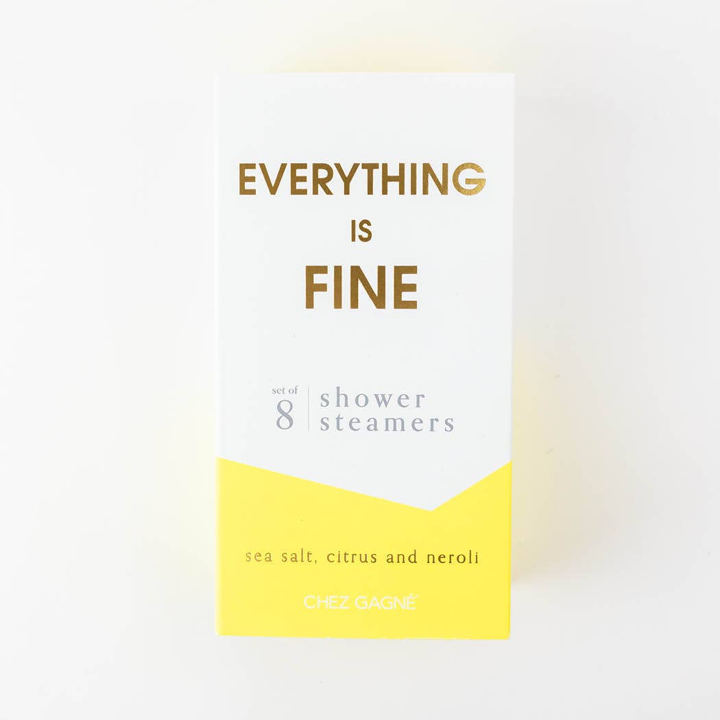 Everything is Fine Shower Steamers - Sea Salt, Citrus & Neroli