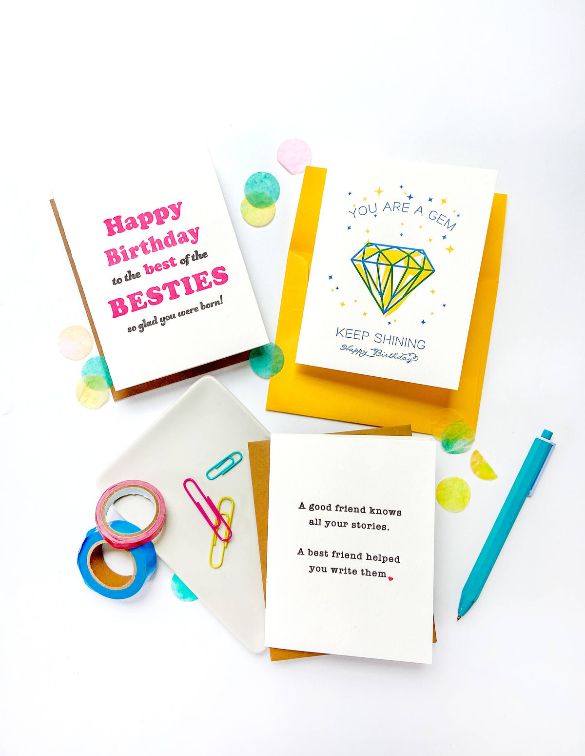 Friend Stories - Letterpress Love and Friendship Card