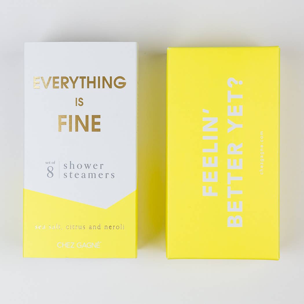 Everything is Fine Shower Steamers - Sea Salt, Citrus & Neroli