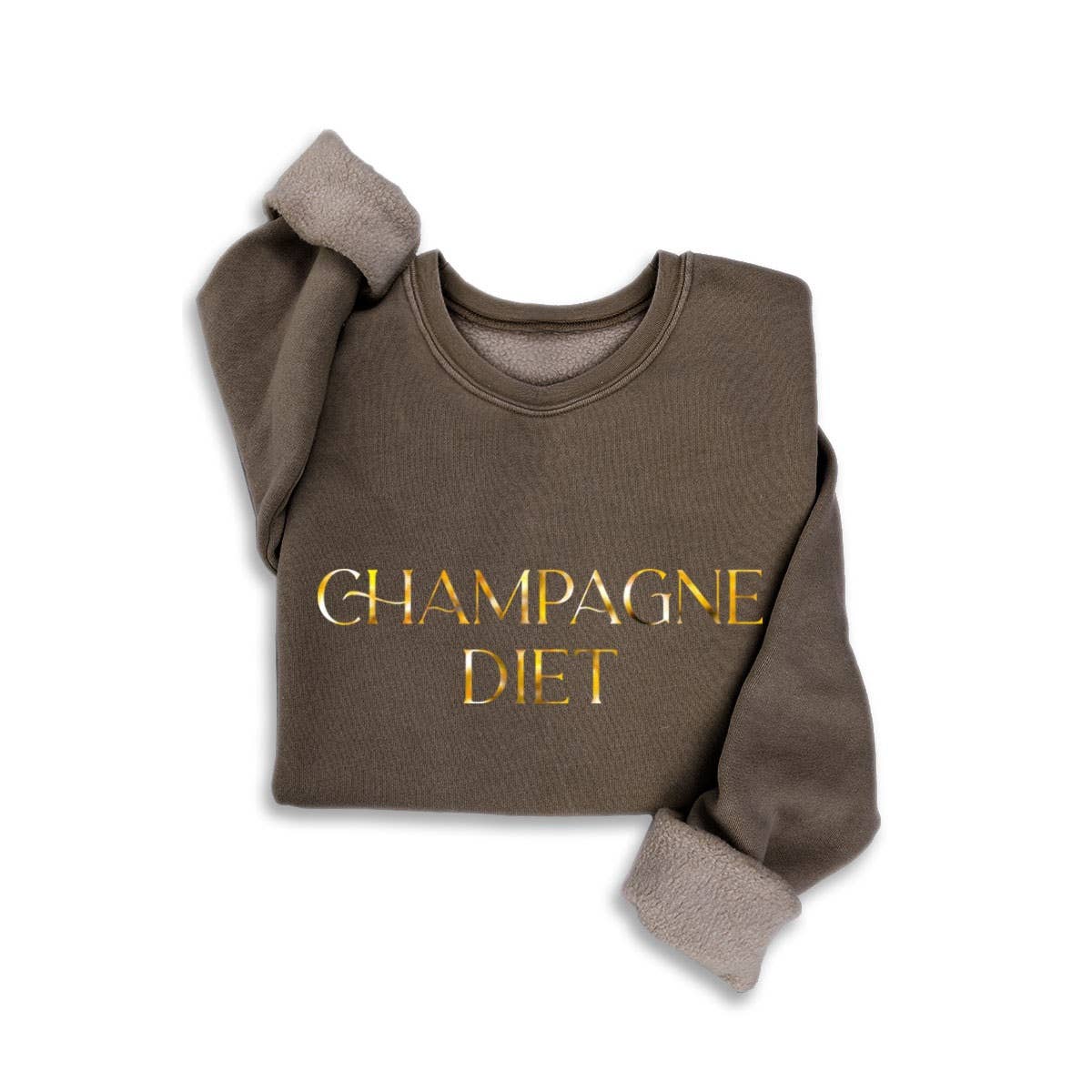 Champagne Diet Foil Mineral Black Sweatshirt