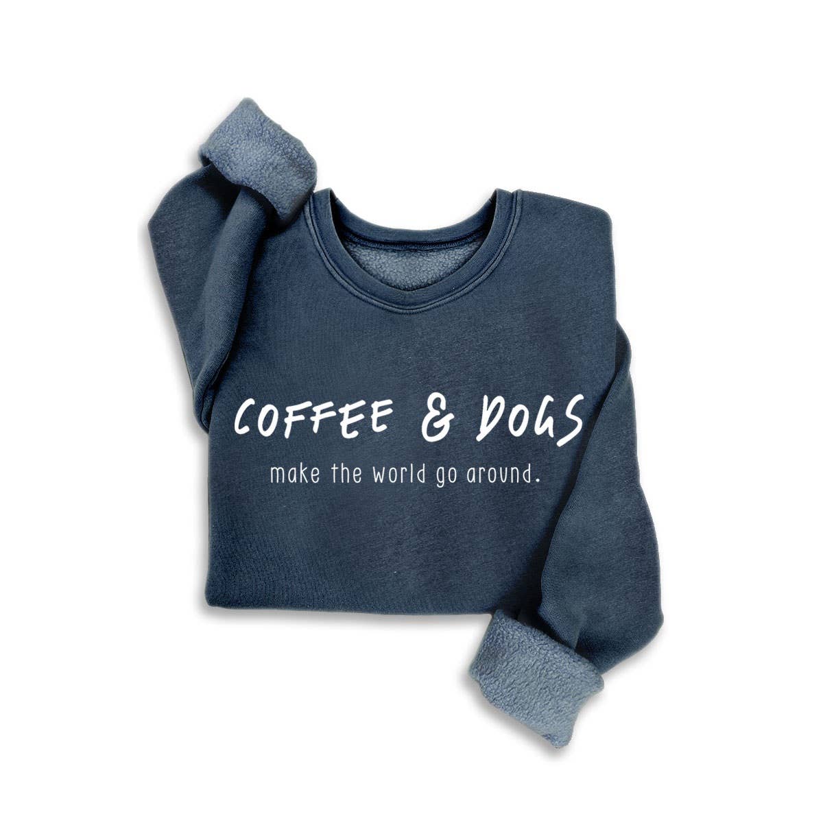 COFFEE N DOGS MINERAL SWEATSHIRT: Mineral Navy