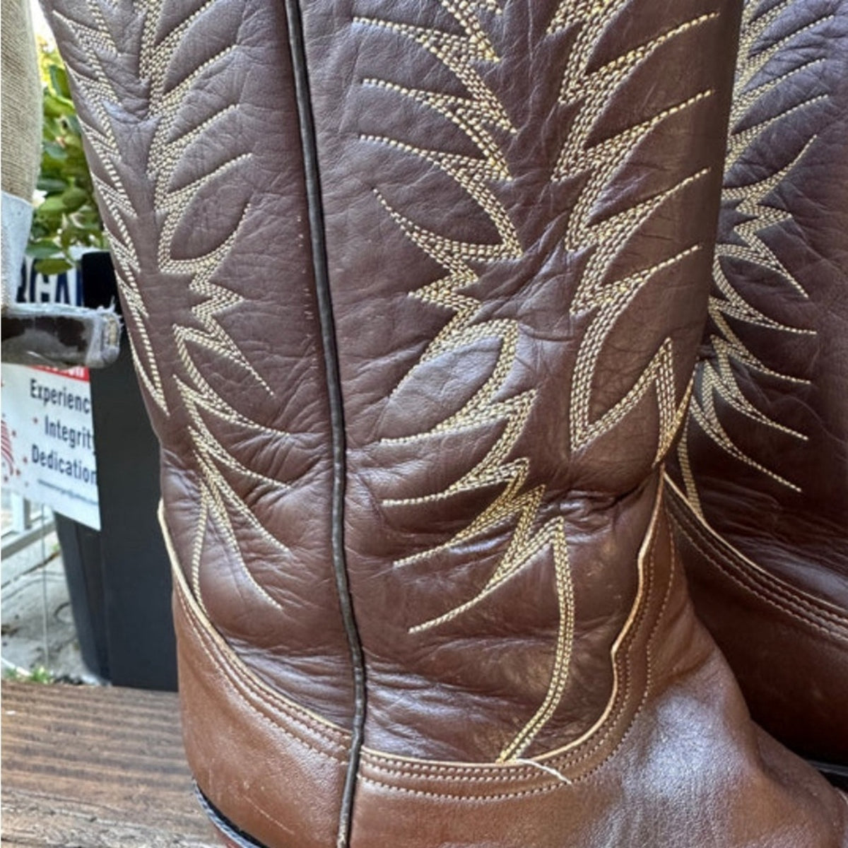 Preloved Nocona Brown Boots Size 8.5D