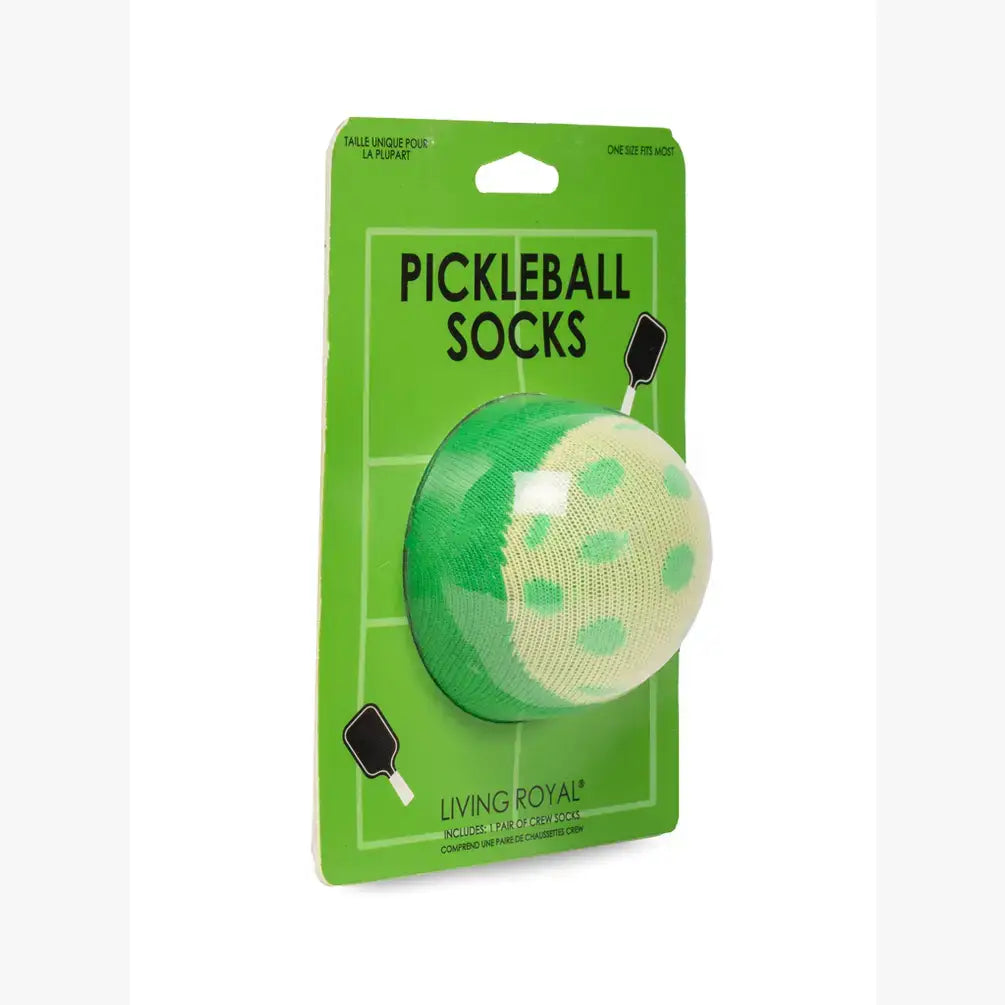 3D Packaged Crew Socks - Pickleball - Green