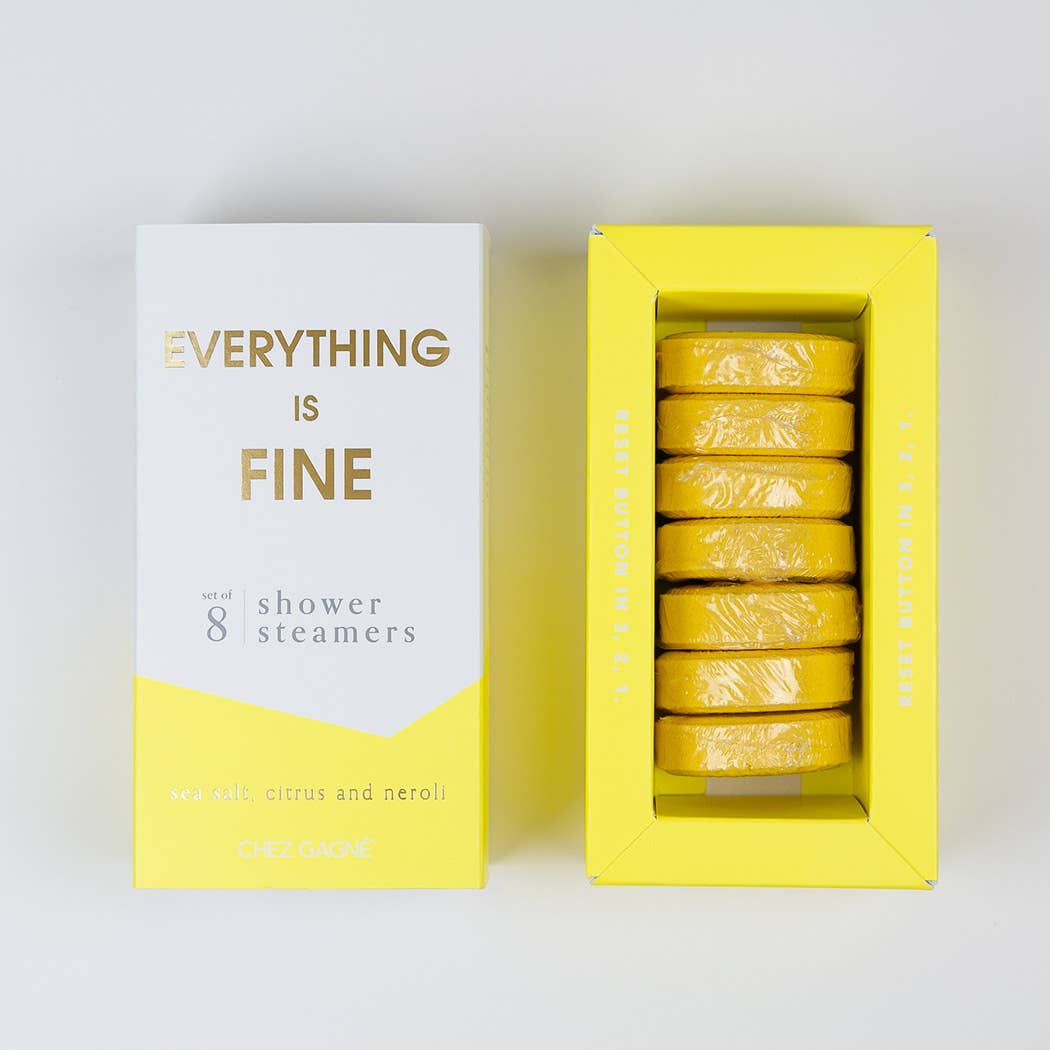 Everything is Fine Shower Steamers - Sea Salt, Citrus & Neroli