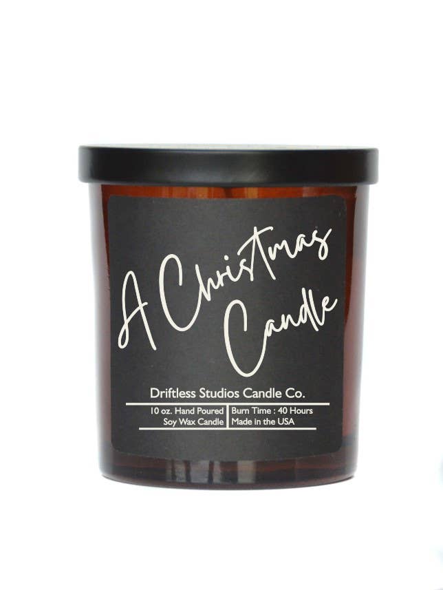 A Christmas Candle Soy wax Candles - 10oz Candle With Lid