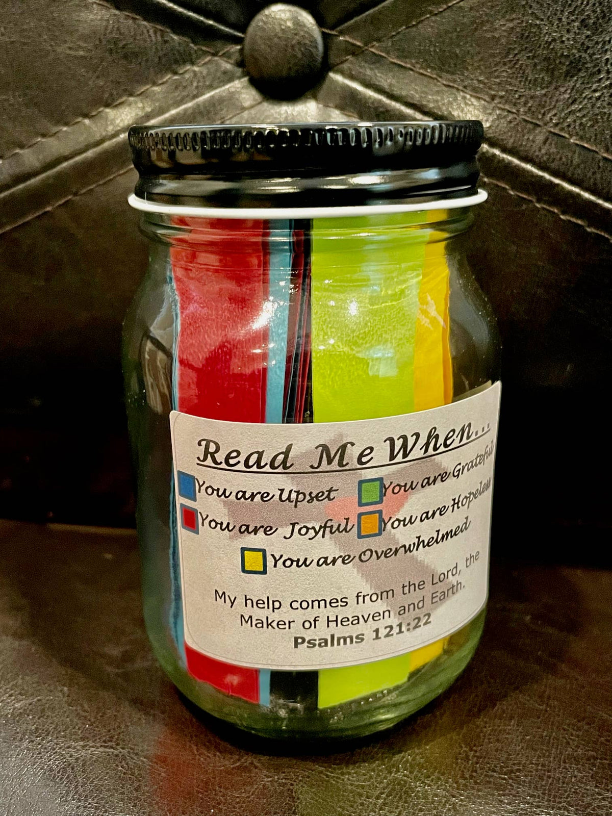 Bible Verses in a Jar- Color Coded Scripture