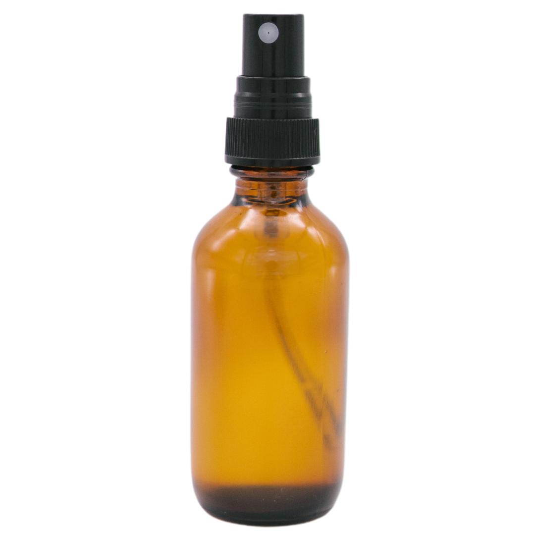 2oz Unlabeled Glass Amber Room Spray - Private Label Ready: Volcano (Type)