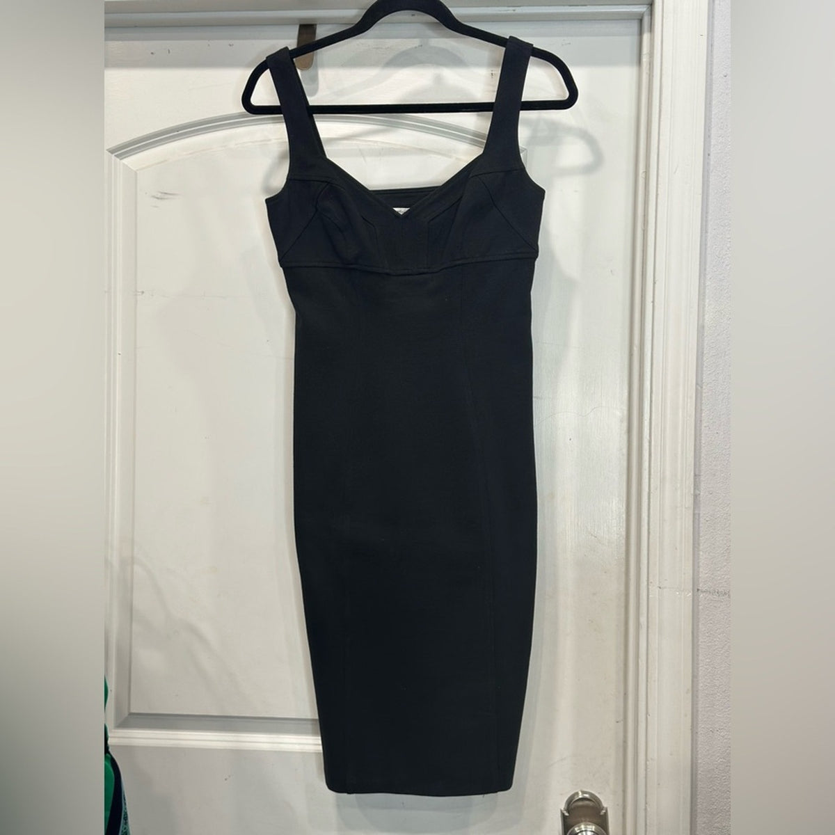 Diana von Furstenberg HERON Black Dress Size 6