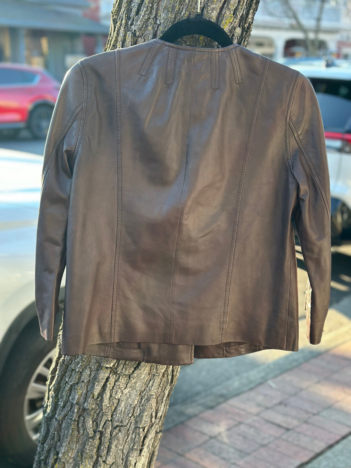 Tory Burch Leather Jacket Size 4  Preloved Resale Deals