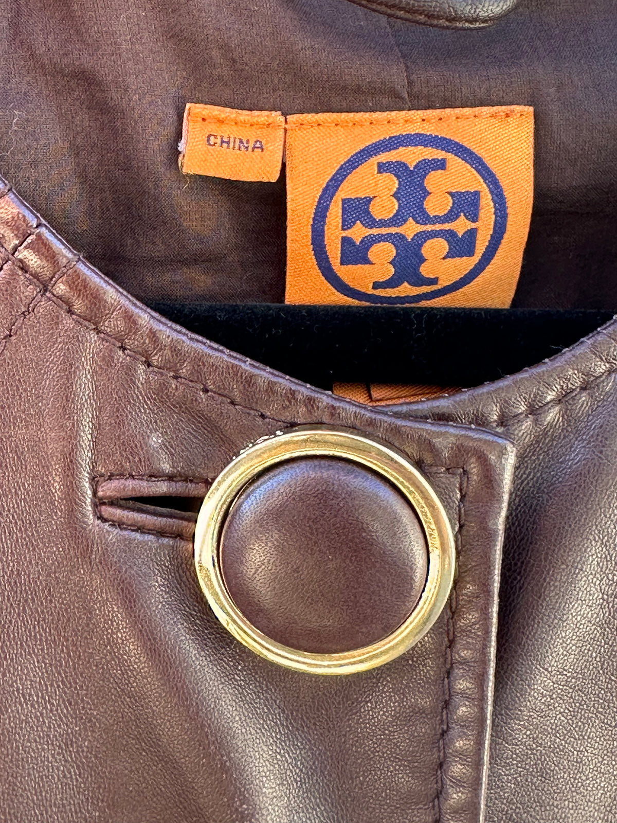 Tory Burch Leather Jacket Size 4  Preloved Resale Deals