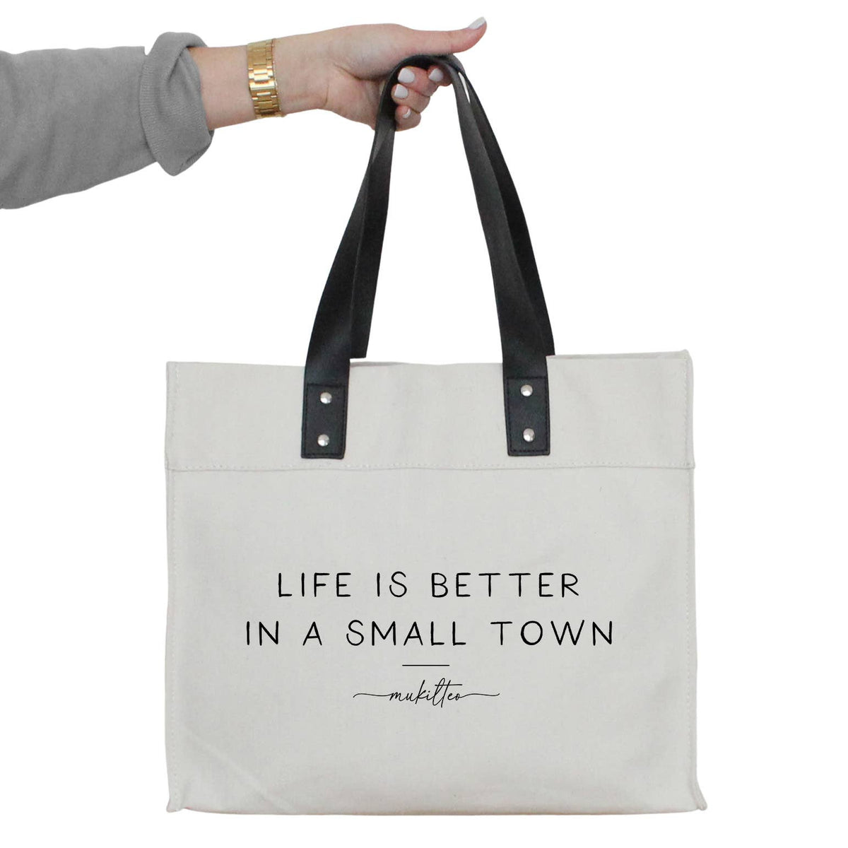 Better In A Small Town Custom Market Tote-Danville