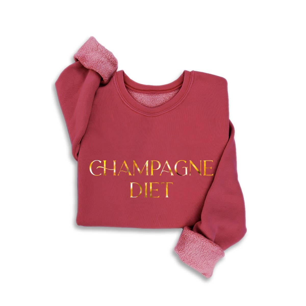 Champagne Diet Foil Mineral Black Sweatshirt